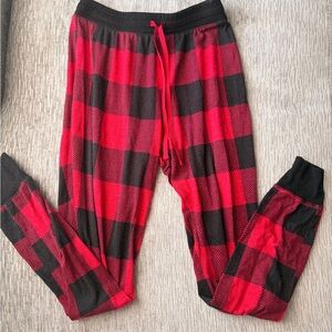 Red and Black Plaid Lounge Pants